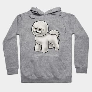 Dog - Bichon Frise - White and Buff Show Cut Hoodie